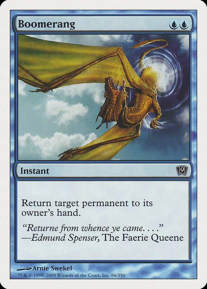 Boomerang [Ninth Edition] - Magic: The Gathering - Card Brawlers | Quebec | Canada |
