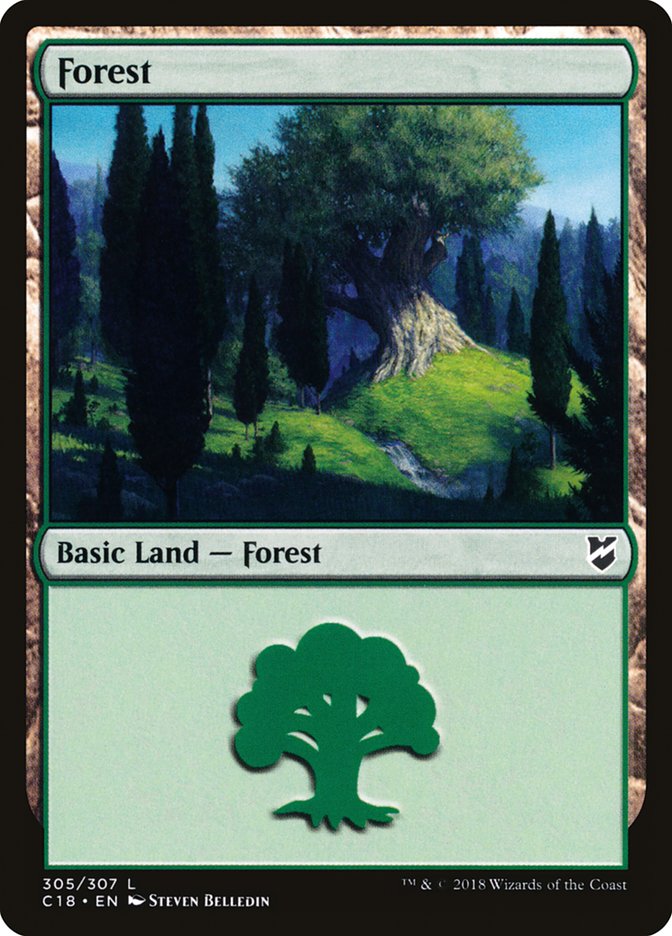Forest (305) [Commander 2018] - Magic: The Gathering - Card Brawlers | Quebec | Canada |