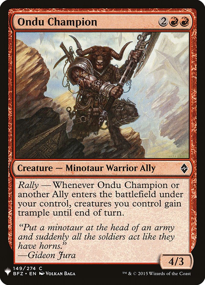 Ondu Champion [Mystery Booster] - Magic: The Gathering - Card Brawlers | Quebec | Canada |