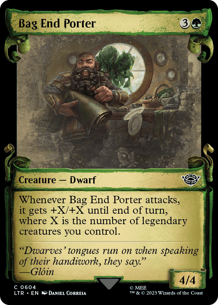 Bag End Porter [The Lord of the Rings: Tales of Middle-Earth Showcase Scrolls] - Magic: The Gathering - Card Brawlers | Quebec | Canada |