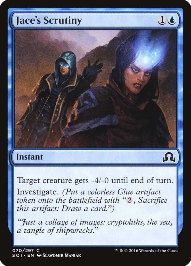 Jace's Scrutiny [Shadows over Innistrad] - Magic: The Gathering - Card Brawlers | Quebec | Canada |