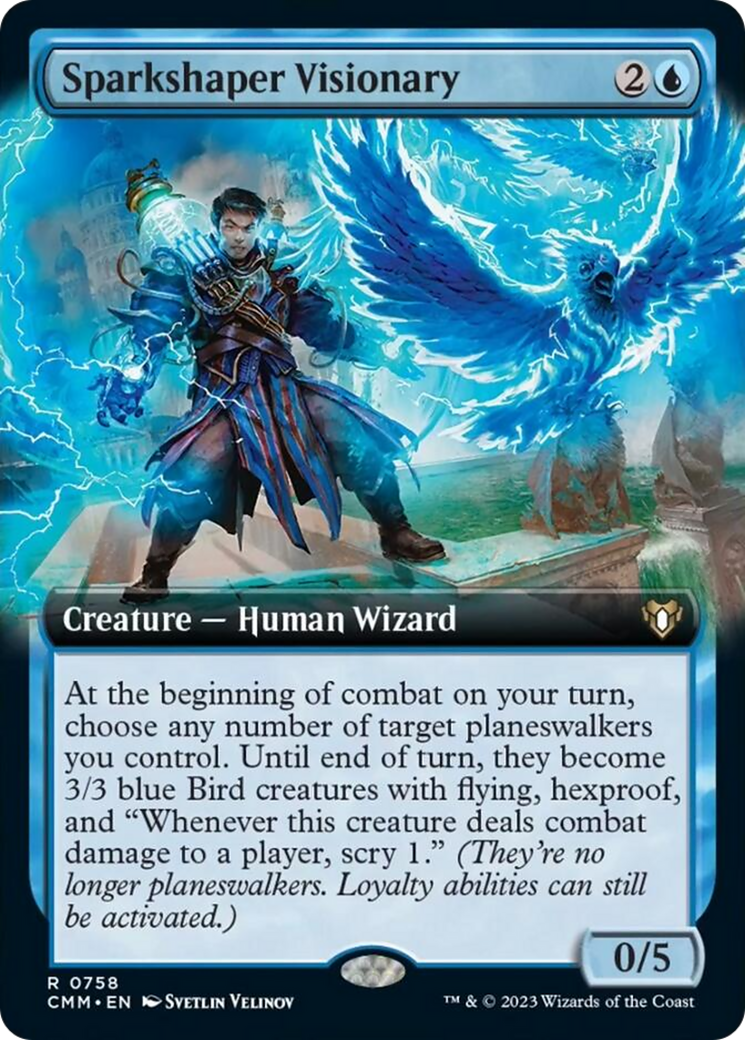 Sparkshaper Visionary (Extended Art) [Commander Masters] - Magic: The Gathering - Card Brawlers | Quebec | Canada |