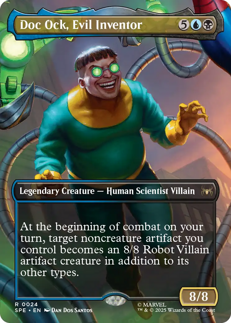 Doc Ock, Evil Inventor (Borderless) [Marvel's Spider-Man: Eternal-Legal] - Magic: The Gathering - Card Brawlers | Quebec | Canada |