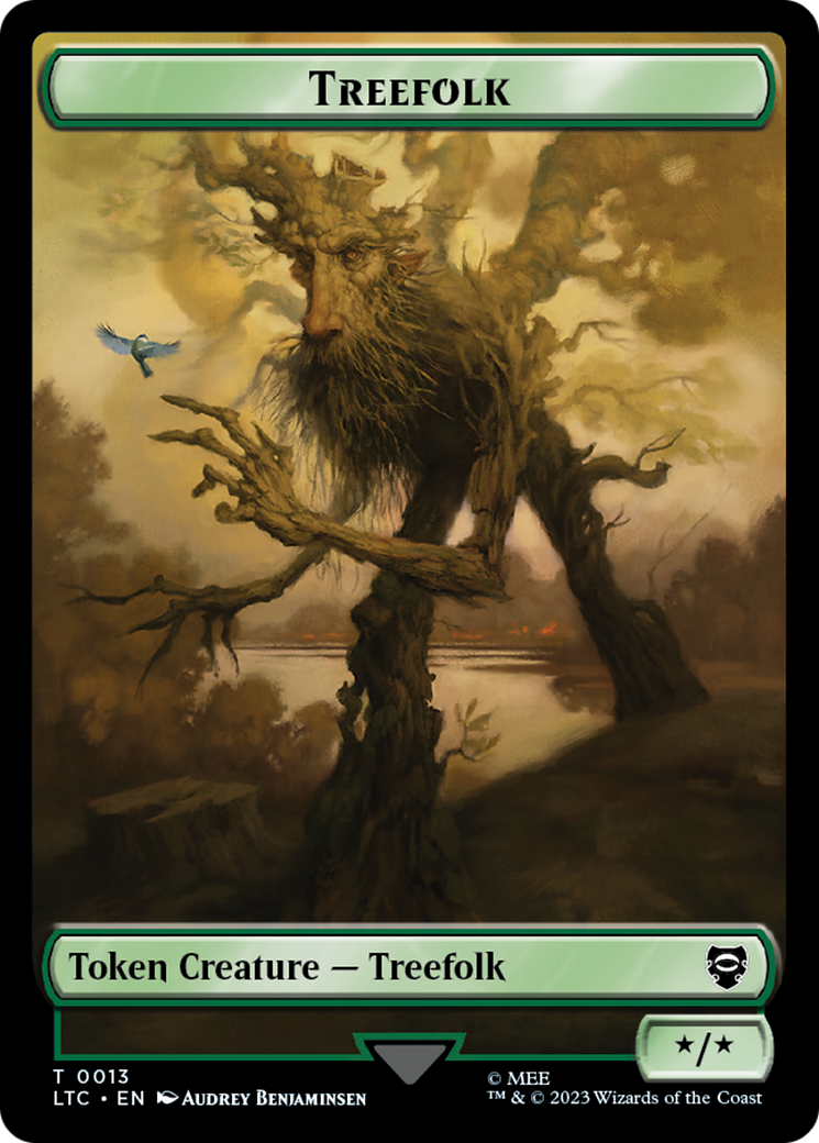Beast // Treefolk Double Sided Token [The Lord of the Rings: Tales of Middle-Earth Commander Tokens] - Magic: The Gathering - Card Brawlers | Quebec | Canada |