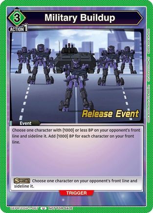 Military Buildup (UEPR/CGH-1-067) - UE04BT CODE GEASS Lelouch of the Rebellion Release Event Cards - UE04BT: CODE GEASS: Lelouch of the Rebellion Release Event Cards - Card Brawlers | Quebec | Canada |