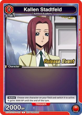 Kallen Stadtfeld (069) (UEPR/CGH-1-069) - UE04BT CODE GEASS Lelouch of the Rebellion Release Event Cards - UE04BT: CODE GEASS: Lelouch of the Rebellion Release Event Cards - Card Brawlers | Quebec | Canada |