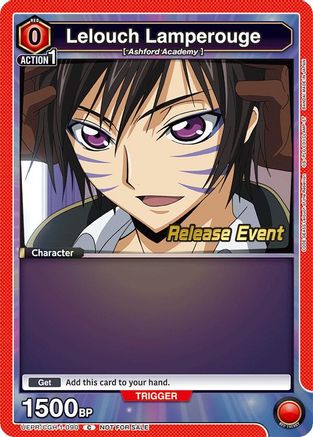 Lelouch Lamperouge (090) (UEPR/CGH-1-090) - UE04BT CODE GEASS Lelouch of the Rebellion Release Event Cards - UE04BT: CODE GEASS: Lelouch of the Rebellion Release Event Cards - Card Brawlers | Quebec | Canada |