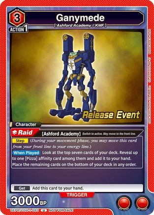 Ganymede (UEPR/CGH-1-093) - UE04BT CODE GEASS Lelouch of the Rebellion Release Event Cards - UE04BT: CODE GEASS: Lelouch of the Rebellion Release Event Cards - Card Brawlers | Quebec | Canada |