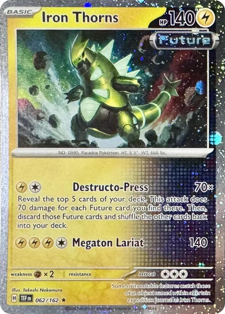 Iron Thorns (062/162) (Cosmos Holo) [Miscellaneous Cards] - Pokémon - Card Brawlers | Quebec | Canada |