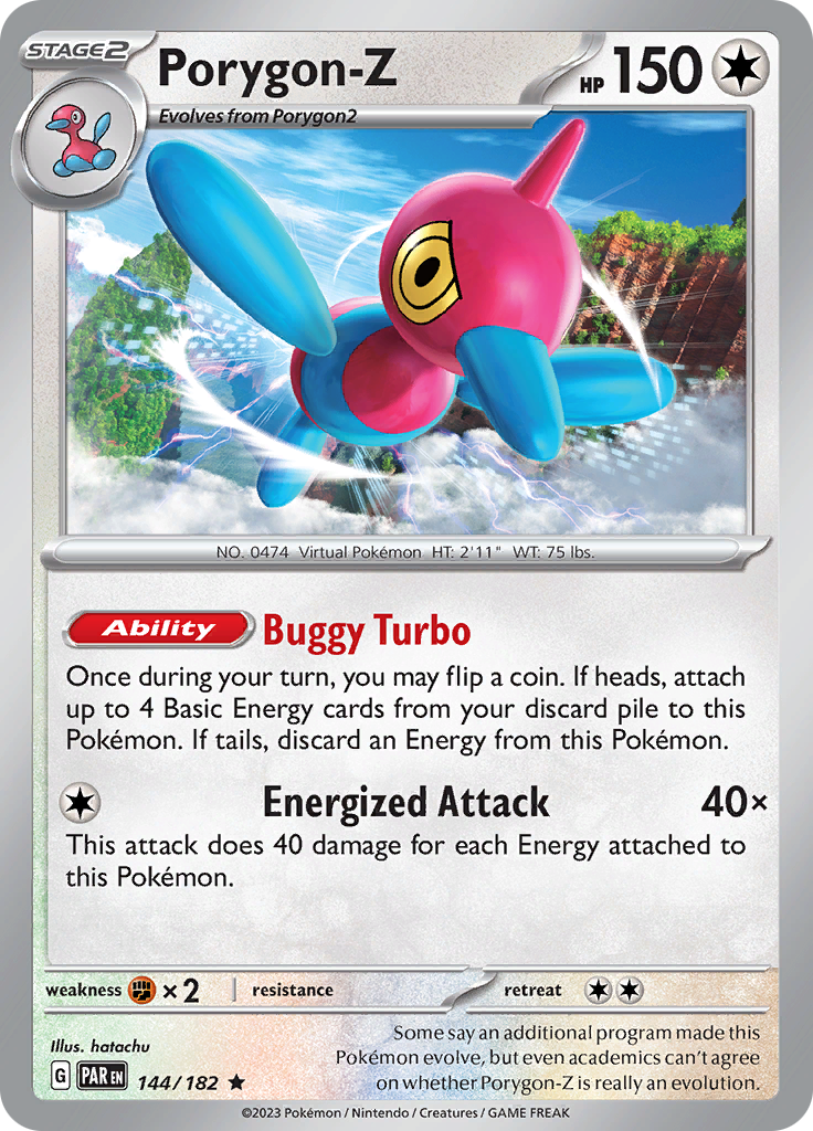 Porygon-Z (144/182) [Scarlet & Violet: Paradox Rift] - Pokémon - Card Brawlers | Quebec | Canada |