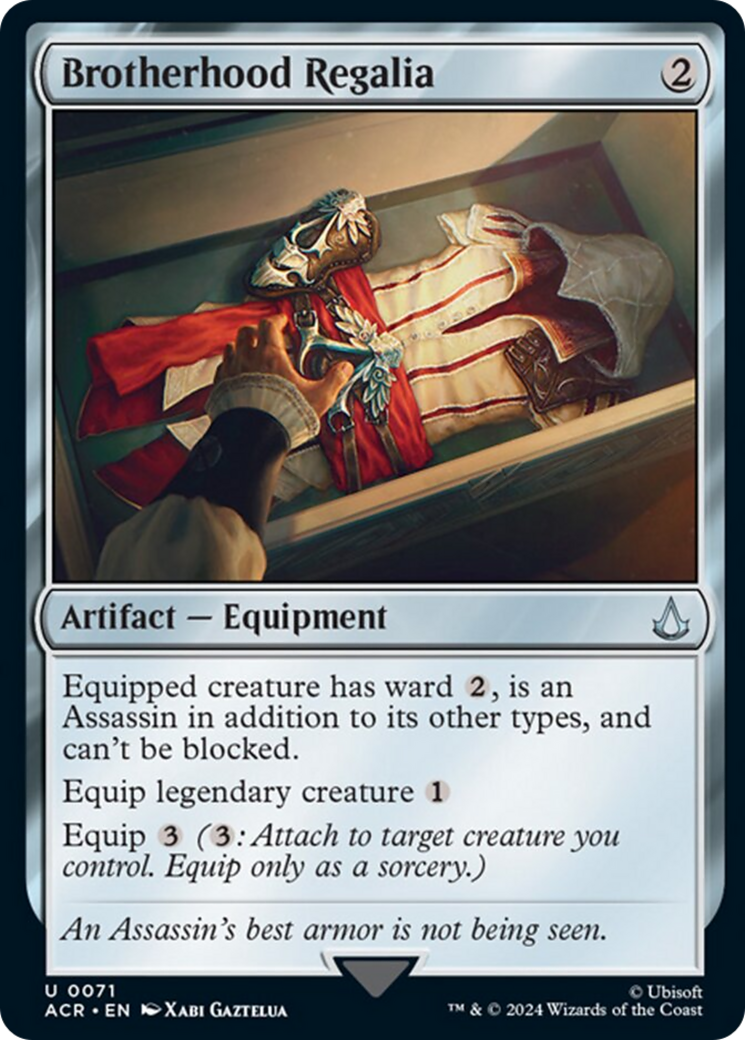 Brotherhood Regalia [Assassin's Creed] - Magic: The Gathering - Card Brawlers | Quebec | Canada |