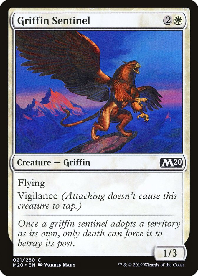Griffin Sentinel [Core Set 2020] - Magic: The Gathering - Card Brawlers | Quebec | Canada |