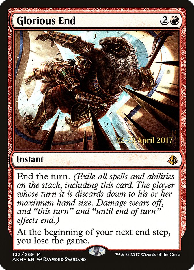 Glorious End [Amonkhet Prerelease Promos] - Magic: The Gathering - Card Brawlers | Quebec | Canada |