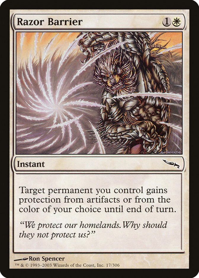 Razor Barrier [Mirrodin] - Magic: The Gathering - Card Brawlers | Quebec | Canada |