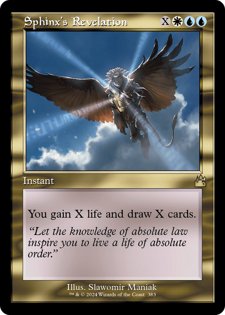Sphinx's Revelation (Retro Frame) [Ravnica Remastered] - Magic: The Gathering - Card Brawlers | Quebec | Canada |