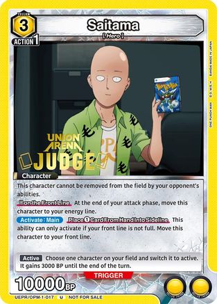 Saitama (Judge Pack) (UEPR/OPM-1-017) - Union Arena Promotion Cards Foil - Union Arena Promotion Cards - Card Brawlers | Quebec | Canada |
