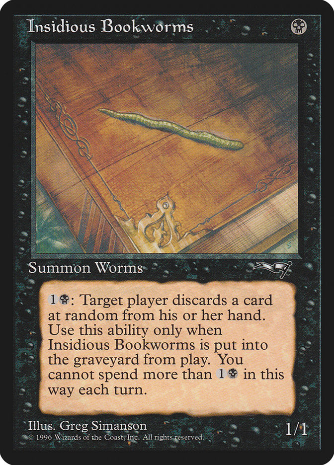 Insidious Bookworms (Single Worm) [Alliances] - Magic: The Gathering - Card Brawlers | Quebec | Canada |