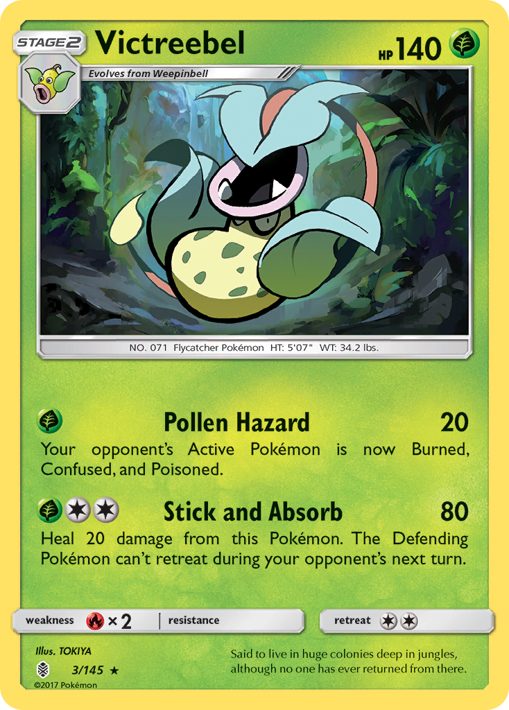 Victreebel (3/145) [Sun & Moon: Guardians Rising] - Pokémon - Card Brawlers | Quebec | Canada |
