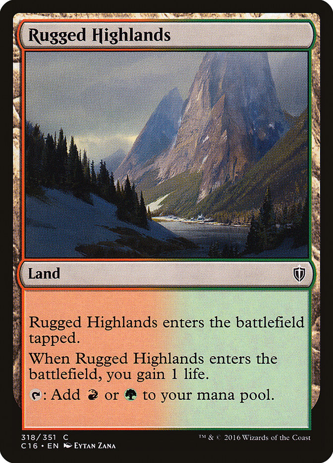 Rugged Highlands [Commander 2016] - Magic: The Gathering - Card Brawlers | Quebec | Canada |