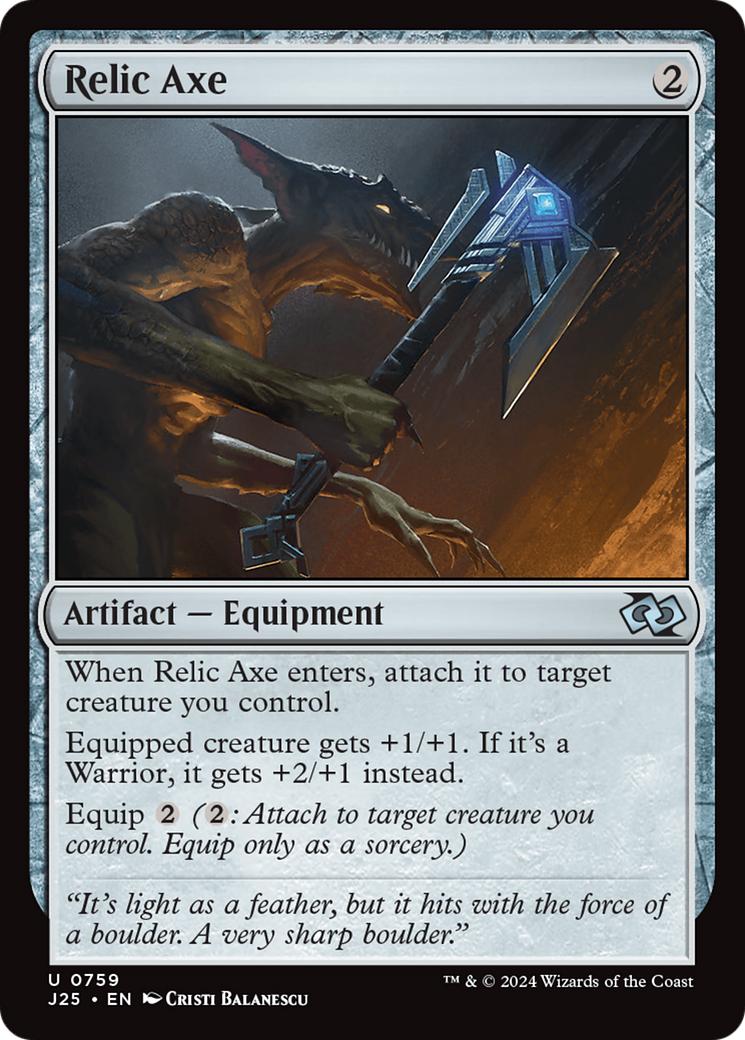 Relic Axe [Foundations Jumpstart] - Magic: The Gathering - Card Brawlers | Quebec | Canada |