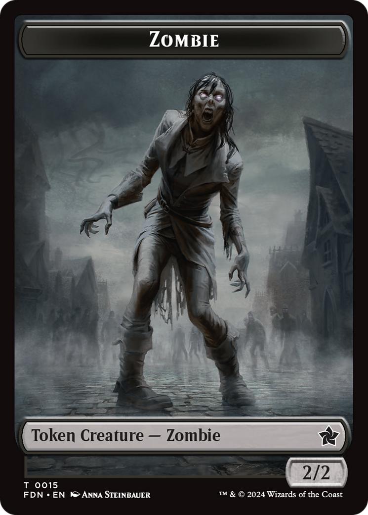 Rat (0014) // Zombie Double-Sided Token [Foundations Tokens] - Magic: The Gathering - Card Brawlers | Quebec | Canada |