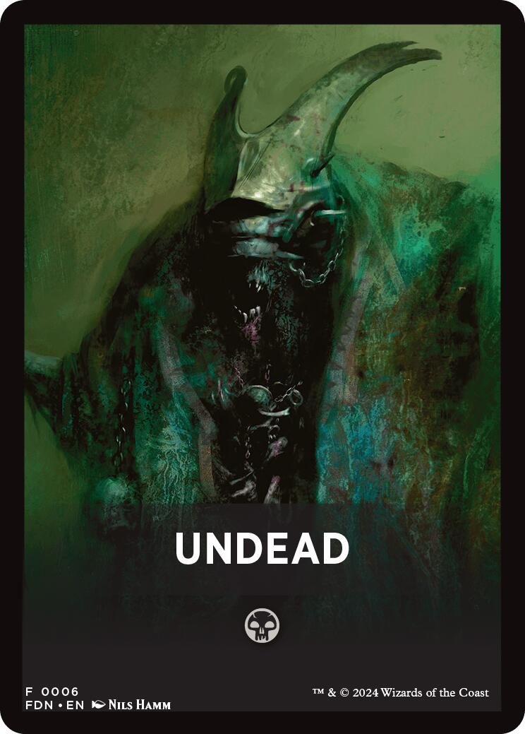 Undead Theme Card [Foundations Tokens] - Magic: The Gathering - Card Brawlers | Quebec | Canada |