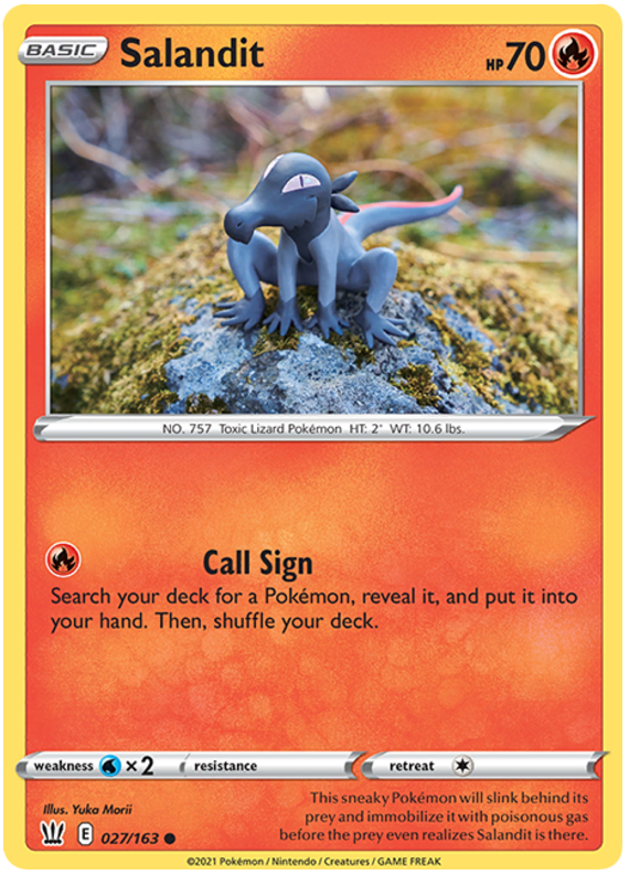 Salandit (027/163) [Sword & Shield: Battle Styles] - Pokémon - Card Brawlers | Quebec | Canada |