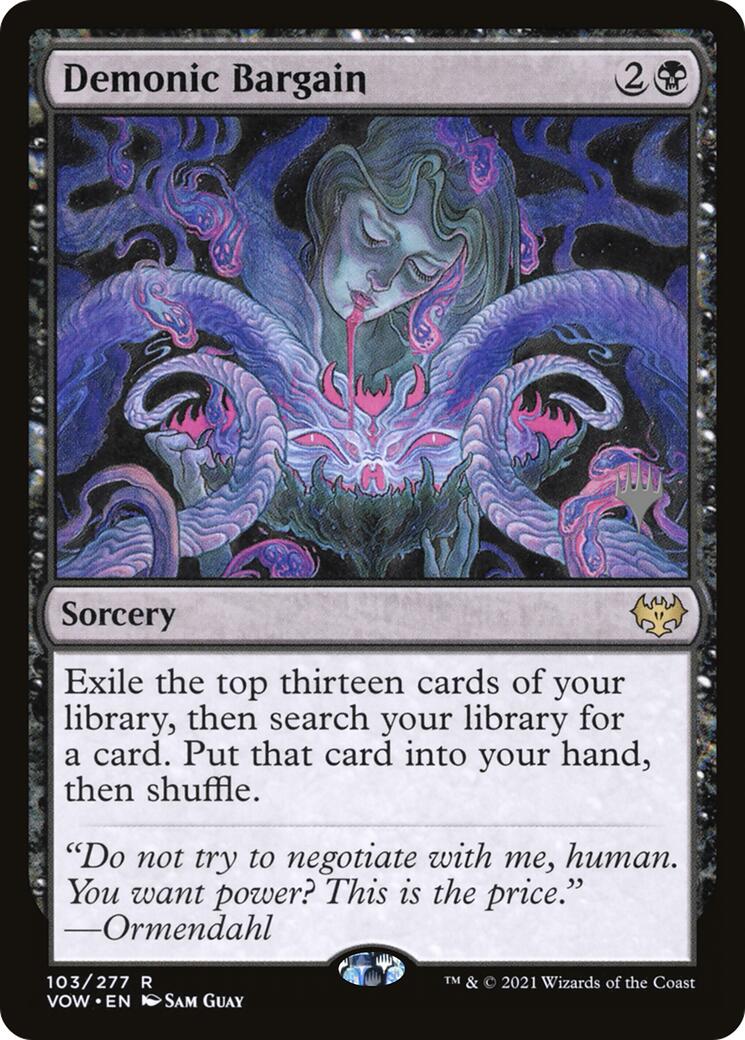 Demonic Bargain (Promo Pack) [Innistrad: Crimson Vow Promos] - Magic: The Gathering - Card Brawlers | Quebec | Canada |