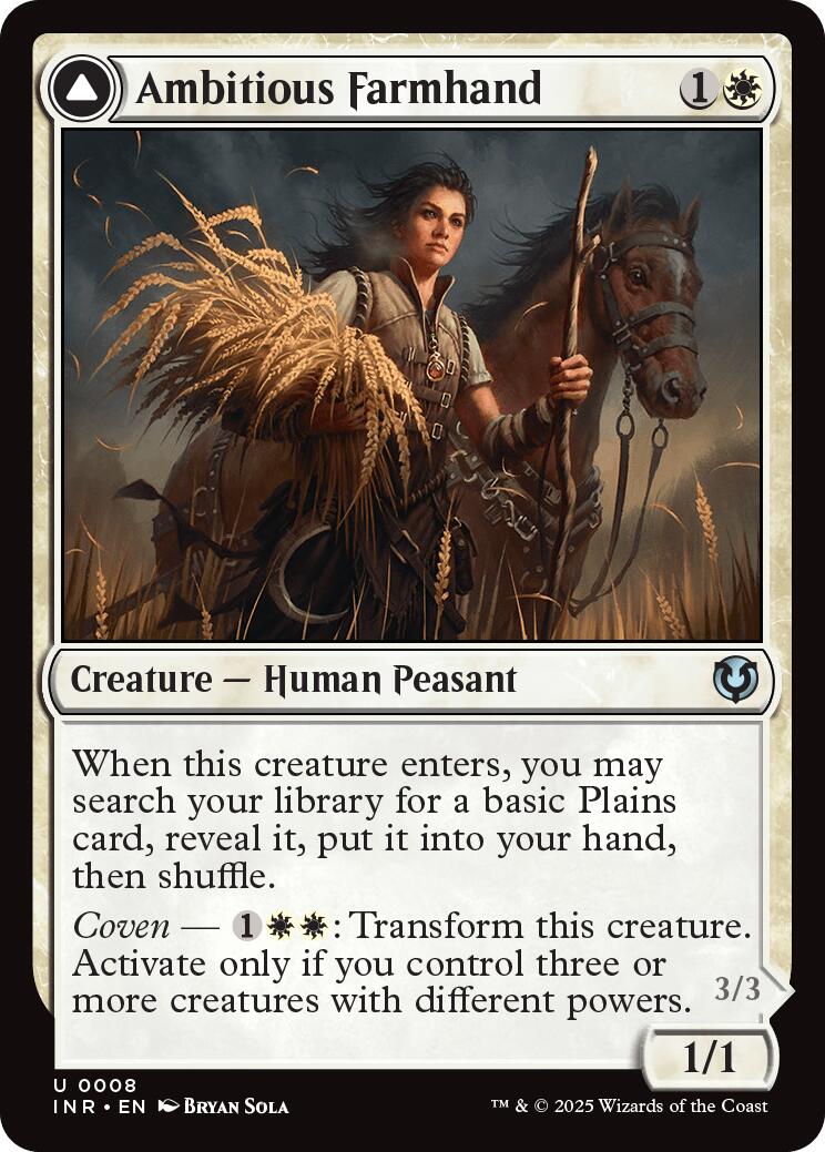 Ambitious Farmhand // Seasoned Cathar [Innistrad Remastered] - Magic: The Gathering - Card Brawlers | Quebec | Canada |