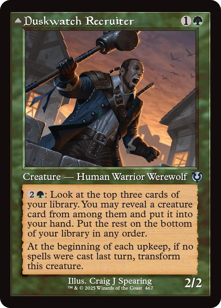 Duskwatch Recruiter // Krallenhorde Howler (Retro Frame) [Innistrad Remastered] - Magic: The Gathering - Card Brawlers | Quebec | Canada |