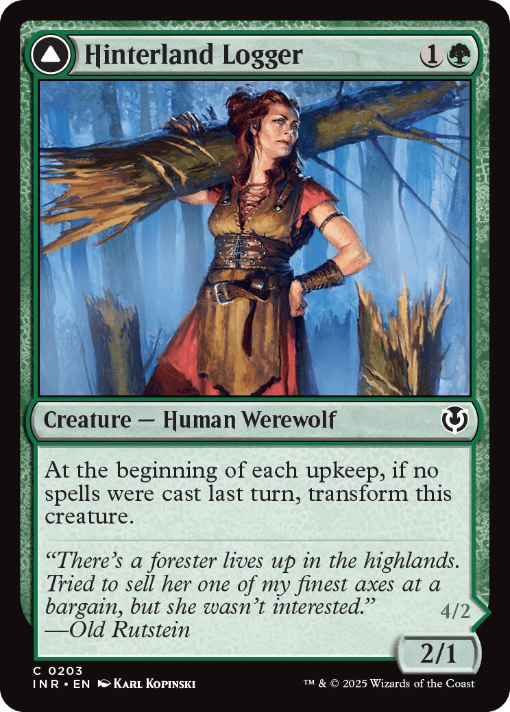 Hinterland Logger // Timber Shredder [Innistrad Remastered] - Magic: The Gathering - Card Brawlers | Quebec | Canada |