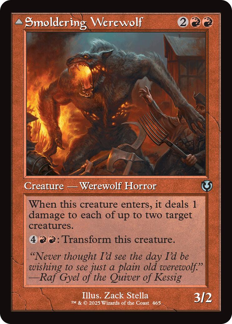 Smoldering Werewolf // Erupting Dreadwolf (Retro Frame) [Innistrad Remastered] - Magic: The Gathering - Card Brawlers | Quebec | Canada |