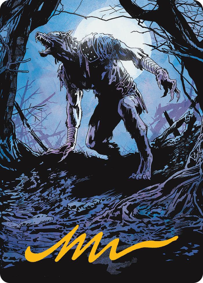 Krallenhorde Howler Art Card (Gold-Stamped Signature) [Innistrad Remastered Art Series] - Magic: The Gathering - Card Brawlers | Quebec | Canada |