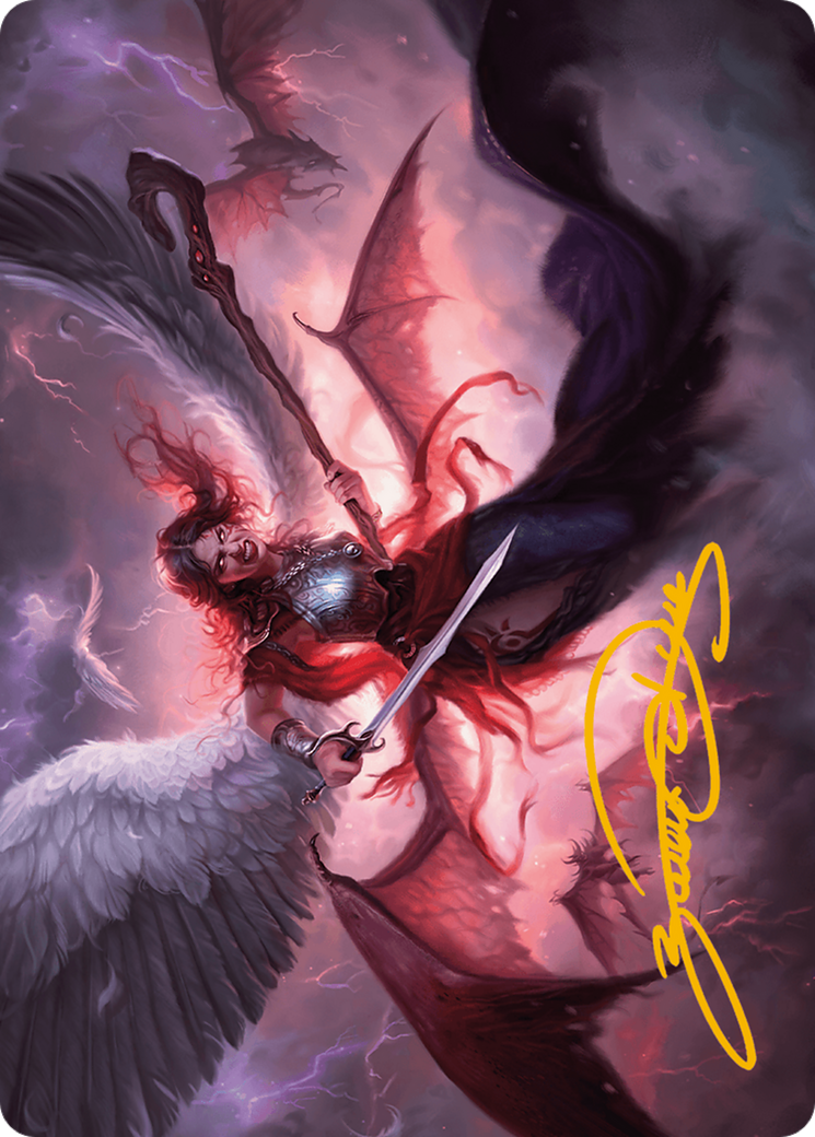 Kaalia of the Vast Art Card (Gold-Stamped Signature) [Modern Horizons 3 Art Series] - Magic: The Gathering - Card Brawlers | Quebec | Canada |
