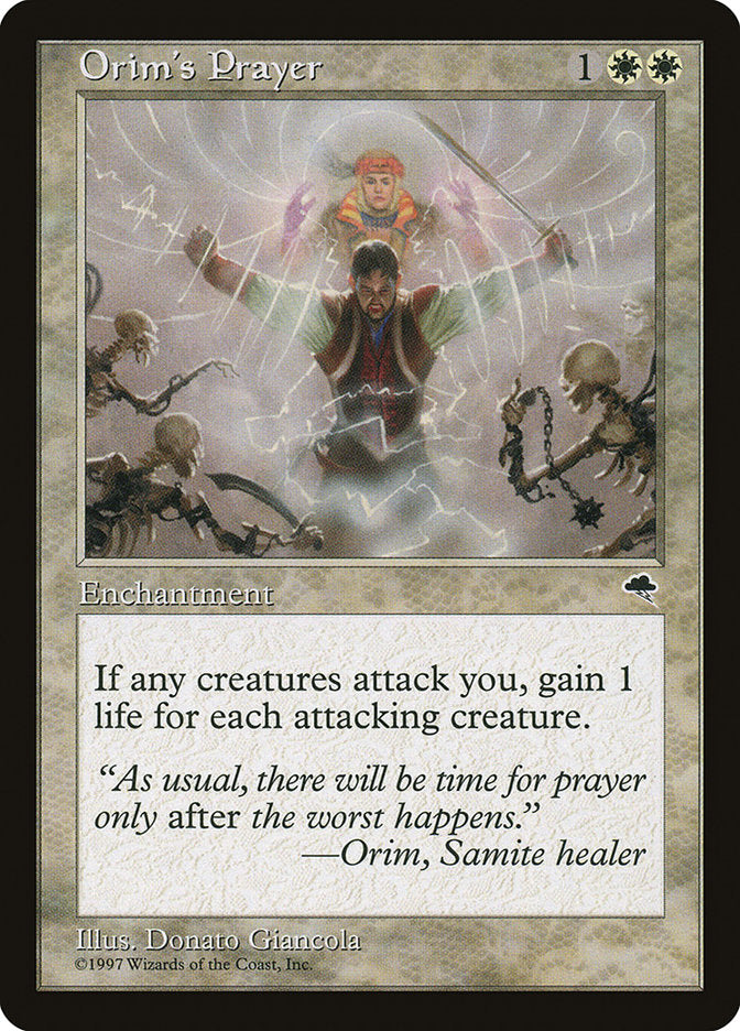 Orim's Prayer [Tempest] - Magic: The Gathering - Card Brawlers | Quebec | Canada |
