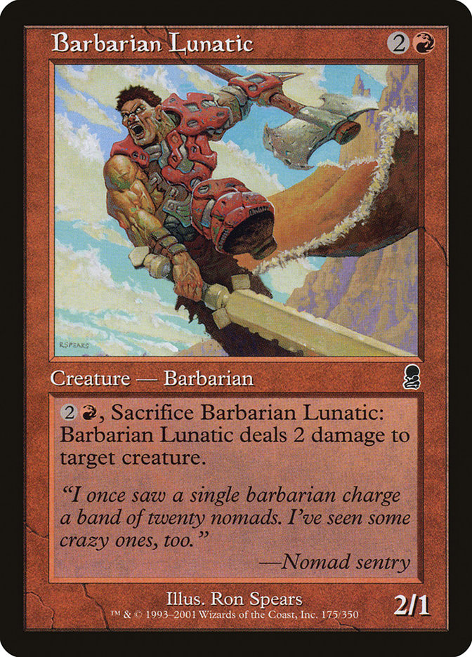 Barbarian Lunatic [Odyssey] - Magic: The Gathering - Card Brawlers | Quebec | Canada |