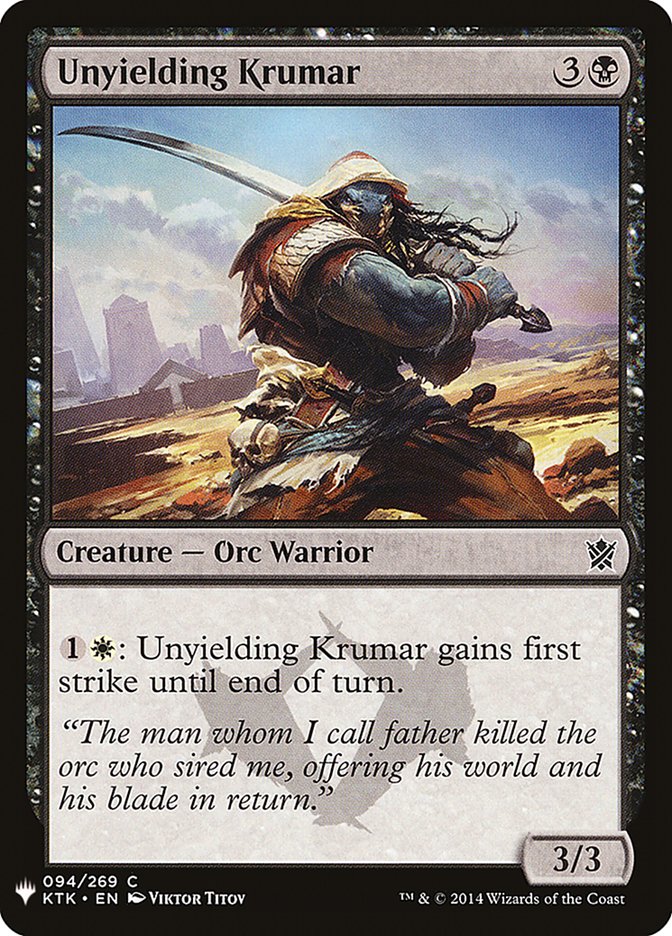 Unyielding Krumar [Mystery Booster] - Magic: The Gathering - Card Brawlers | Quebec | Canada |