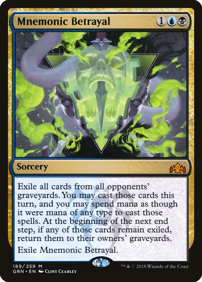 Mnemonic Betrayal [Guilds of Ravnica] - Magic: The Gathering - Card Brawlers | Quebec | Canada |