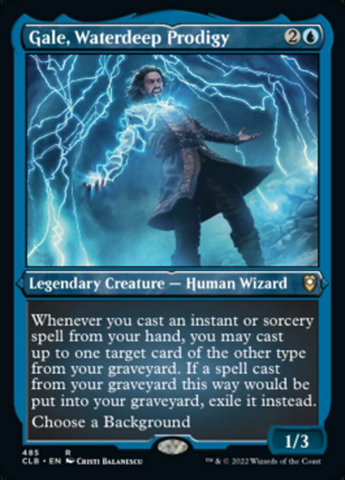 Gale, Waterdeep Prodigy (Foil Etched) [Commander Legends: Battle for Baldur's Gate] - Magic: The Gathering - Card Brawlers | Quebec | Canada |