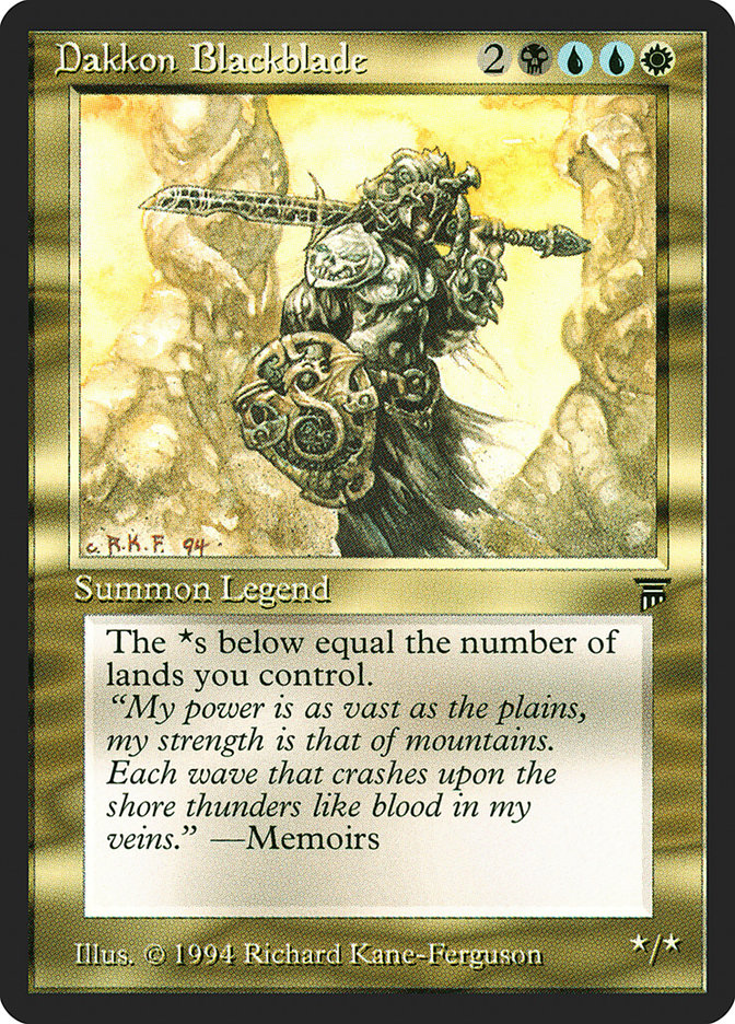 Dakkon Blackblade [Legends] - Magic: The Gathering - Card Brawlers | Quebec | Canada |