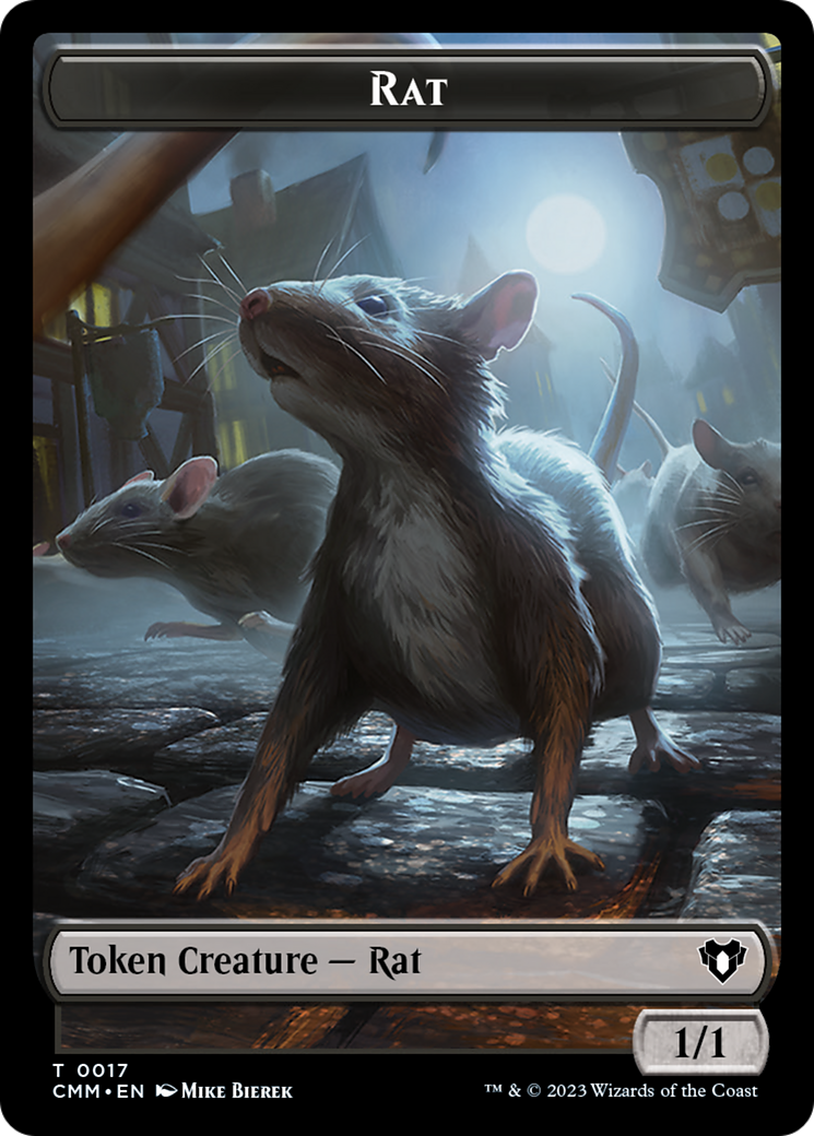 Rat Token [Commander Masters Tokens] - Magic: The Gathering - Card Brawlers | Quebec | Canada |