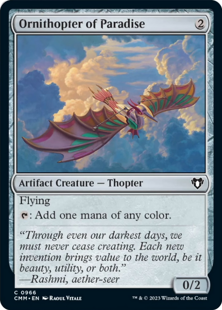 Ornithopter of Paradise [Commander Masters] - Magic: The Gathering - Card Brawlers | Quebec | Canada |