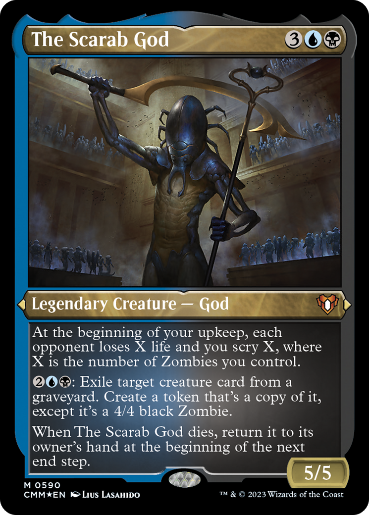 The Scarab God (Foil Etched) [Commander Masters] - Magic: The Gathering - Card Brawlers | Quebec | Canada |