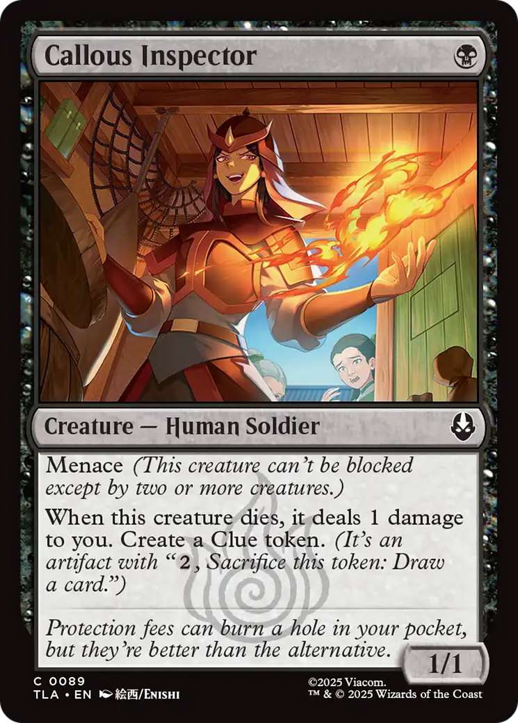 Callous Inspector [Avatar: The Last Airbender] - Magic: The Gathering - Card Brawlers | Quebec | Canada |