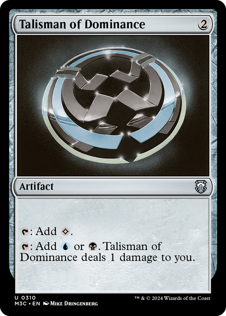Talisman of Dominance (Ripple Foil) [Modern Horizons 3 Commander] - Magic: The Gathering - Card Brawlers | Quebec | Canada |
