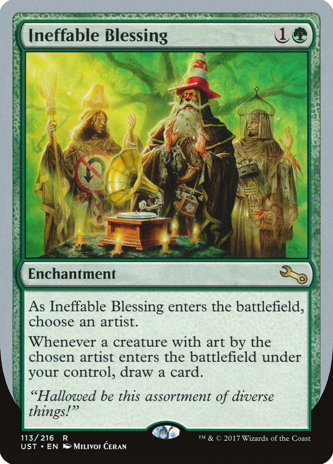 Ineffable Blessing ("choose an artist") [Unstable] - Magic: The Gathering - Card Brawlers | Quebec | Canada |