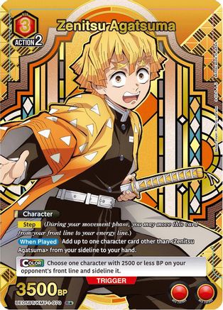 Zenitsu Agatsuma (070) (R*) (UE05BT/KMY-1-070) - UE05BT Demon Slayer Kimetsu no Yaiba Foil - UE05BT: Demon Slayer: Kimetsu no Yaiba - Card Brawlers | Quebec | Canada |