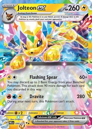 Jolteon ex (030/131) [Scarlet & Violet: Prismatic Evolutions] - Pokémon - Card Brawlers | Quebec | Canada |
