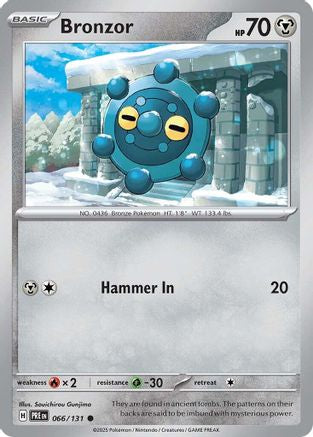 Bronzor (066/131) [Scarlet & Violet: Prismatic Evolutions] - Pokémon - Card Brawlers | Quebec | Canada |