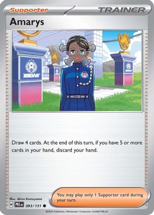 Amarys (093/131) [Scarlet & Violet: Prismatic Evolutions] - Pokémon - Card Brawlers | Quebec | Canada |